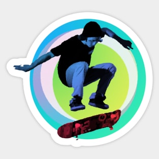 Skateboarding style Sticker